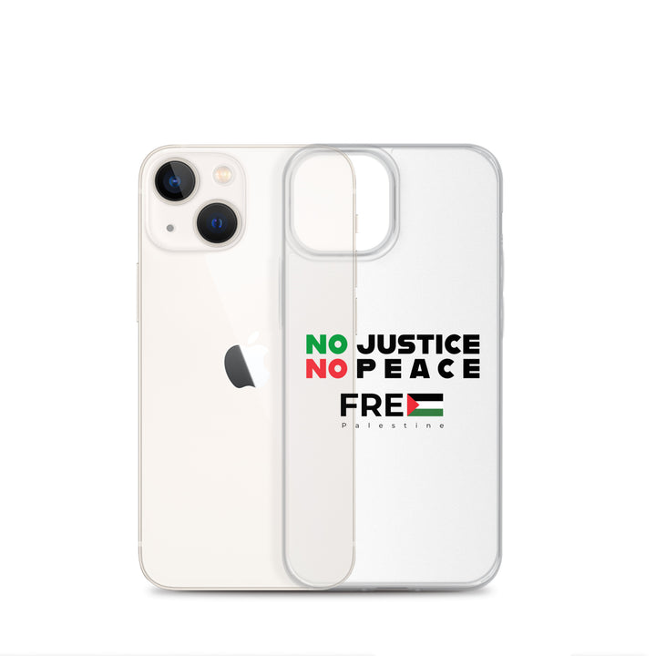 Clear Case for iPhone® - No Justice No Peace, iPhone iPhone 13 Mini Case With Phone