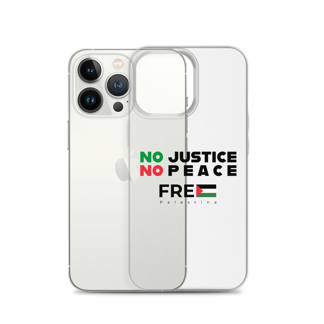 Clear Case for iPhone® - No Justice No Peace, iPhone iPhone 13 Pro Case With Phone