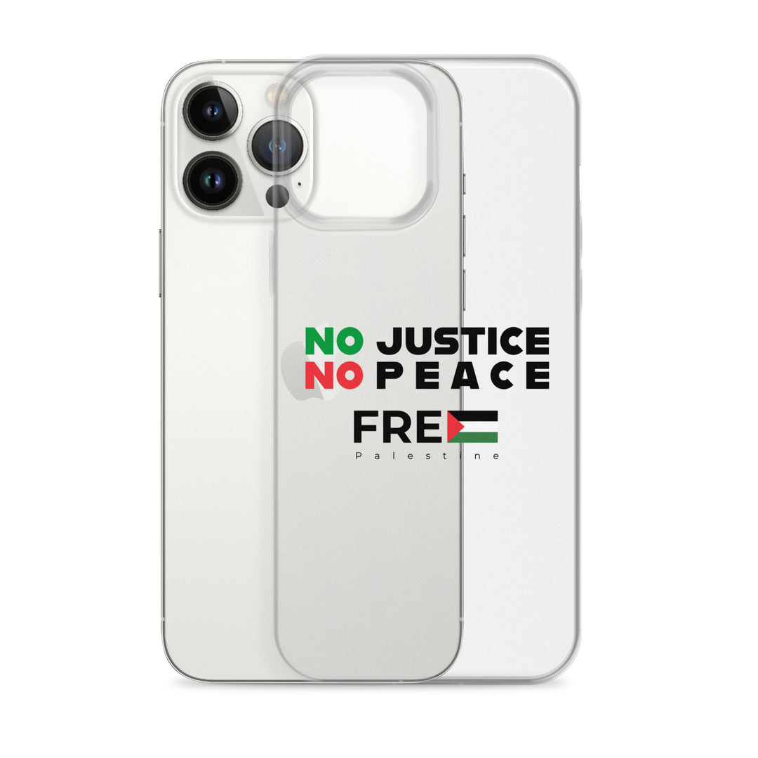 Clear Case for iPhone® - No Justice No Peace, iPhone iPhone 13 Pro Max Case With Phone