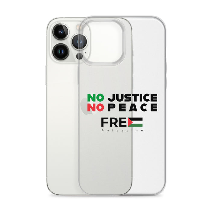 Clear Case for iPhone® - No Justice No Peace, iPhone iPhone 13 Pro Max Case With Phone