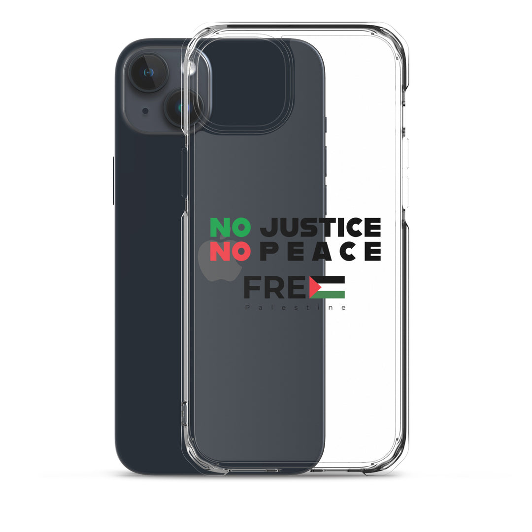 Clear Case for iPhone® - No Justice No Peace, iPhone iPhone 15 Plus Case With Phone