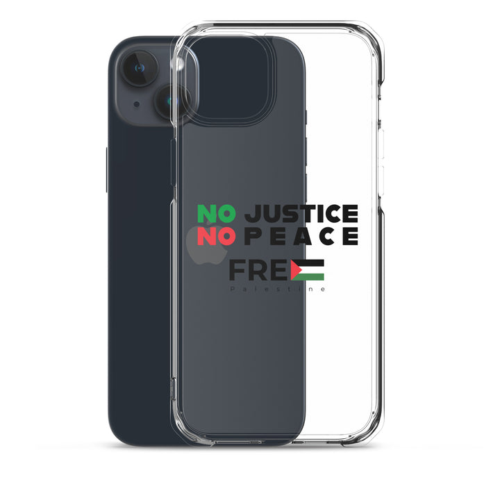 Clear Case for iPhone® - No Justice No Peace, iPhone iPhone 15 Plus Case With Phone