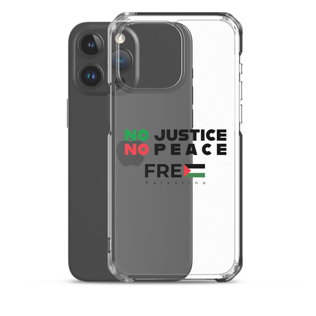 Clear Case for iPhone® - No Justice No Peace, iPhone iPhone 15 Pro Max Case With Phone