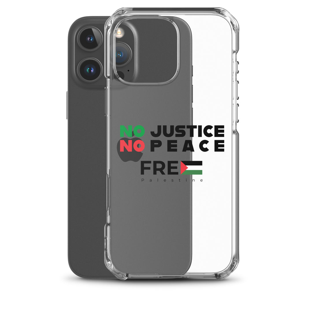 Clear Case for iPhone® - No Justice No Peace, iPhone iPhone 16 Pro Max Case With Phone