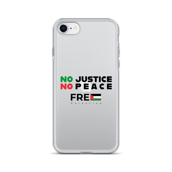 Clear Case for iPhone® - No Justice No Peace, iPhone iPhone Se Case On Phone