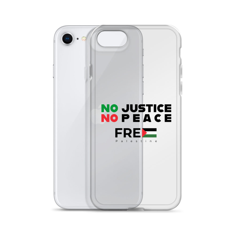 Clear Case for iPhone® - No Justice No Peace, iPhone iPhone Se Case With Phone