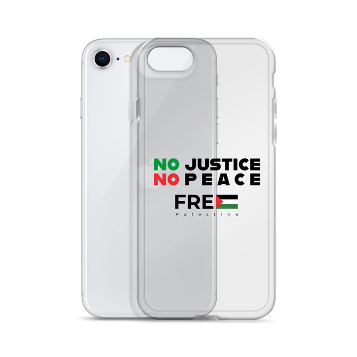 Clear Case for iPhone® - No Justice No Peace, iPhone iPhone Se Case With Phone