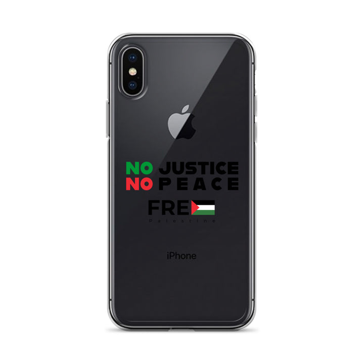 Clear Case for iPhone® - No Justice No Peace, iPhone iPhone X Xs Case On Phone