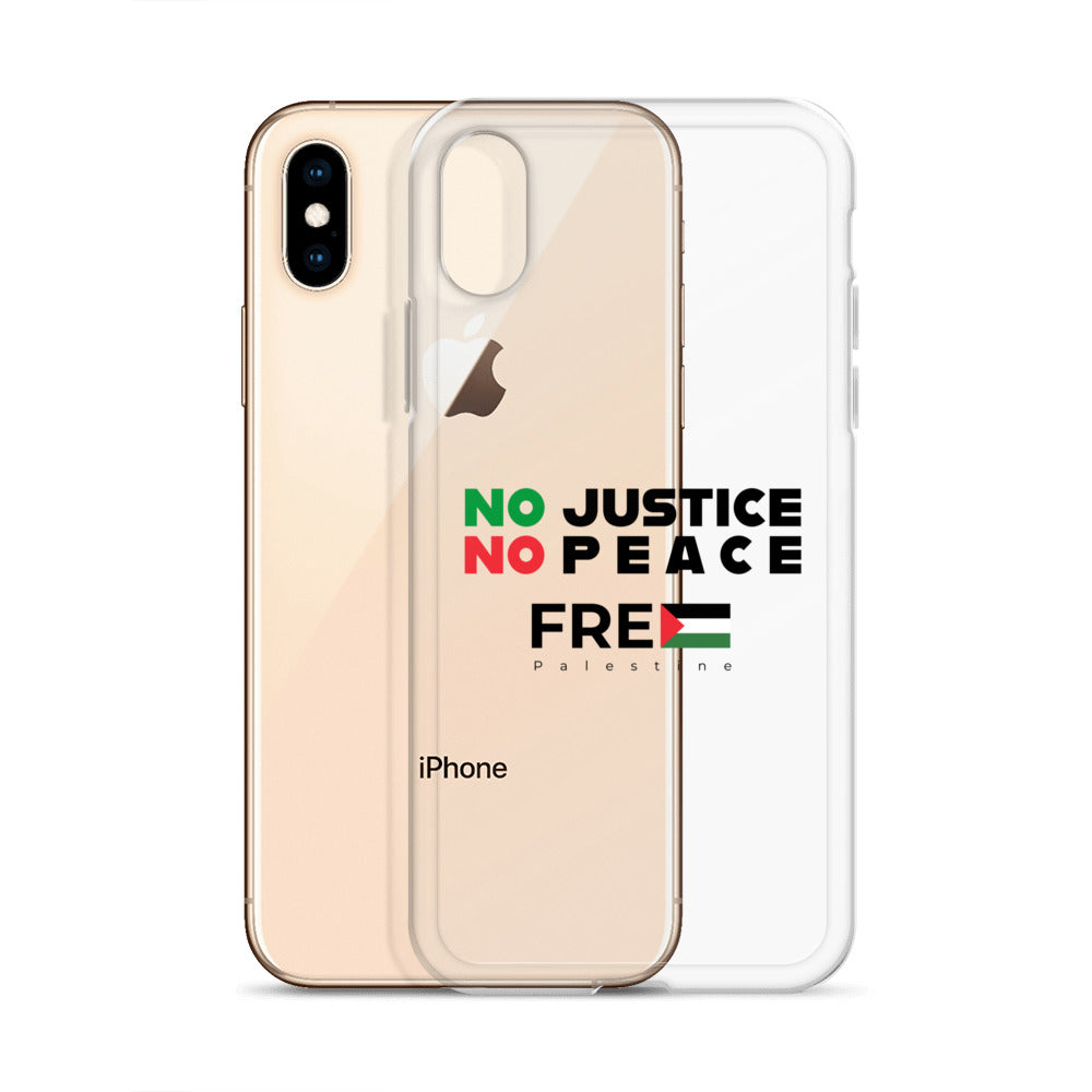 Clear Case for iPhone® - No Justice No Peace, iPhone iPhone X Xs Case With Phone