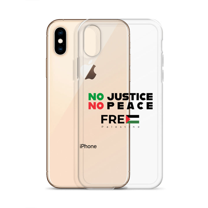 Clear Case for iPhone® - No Justice No Peace, iPhone iPhone X Xs Case With Phone