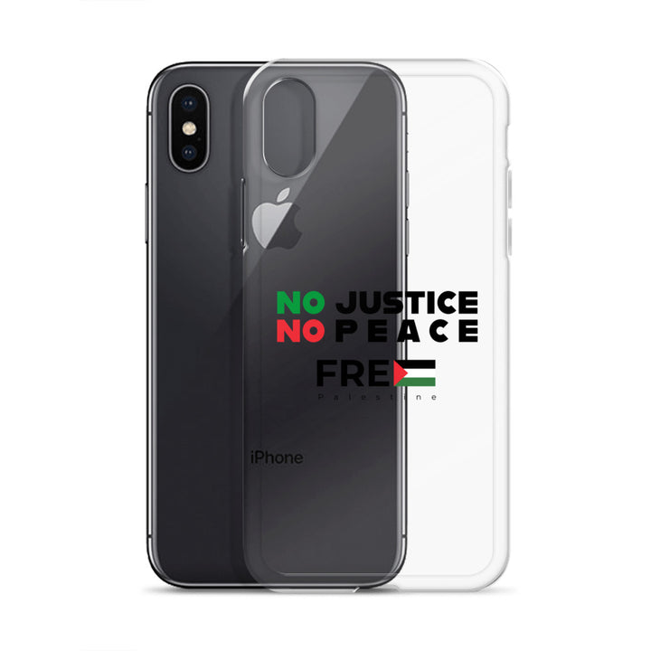 Clear Case for iPhone® - No Justice No Peace, iPhone iPhone X Xs Case With Phone