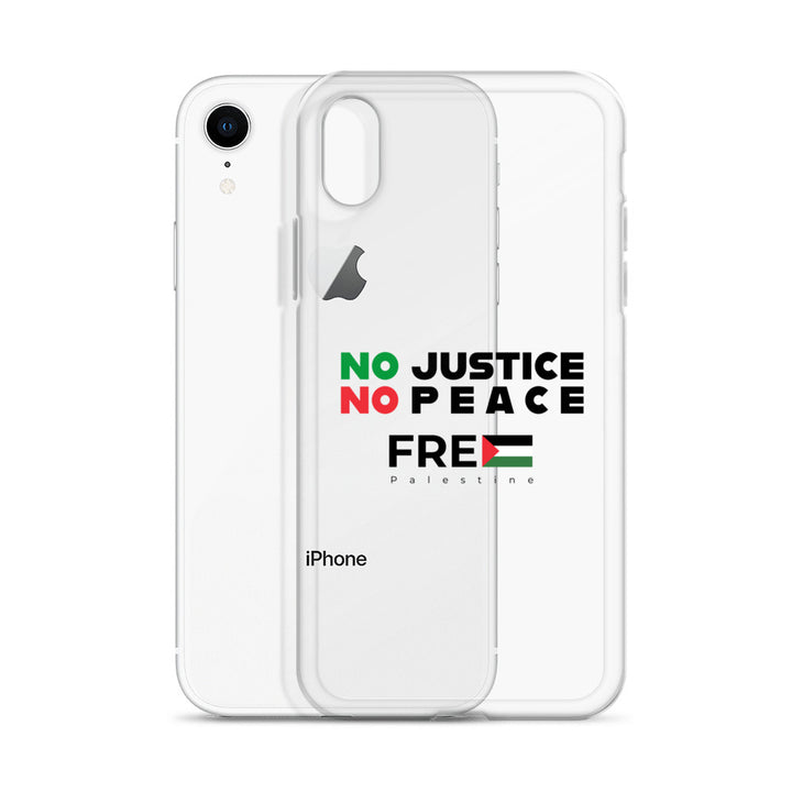 Clear Case for iPhone® - No Justice No Peace, iPhone iPhone Xr Case With Phone