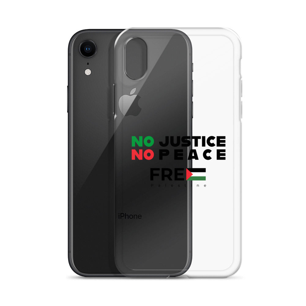 Clear Case for iPhone® - No Justice No Peace, iPhone iPhone Xr Case With Phone