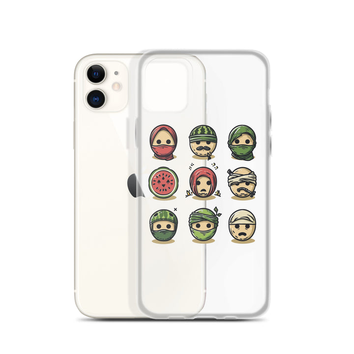 Clear Case for iPhone® - Palestine Emoji, iPhone iPhone 11 Case With Phone