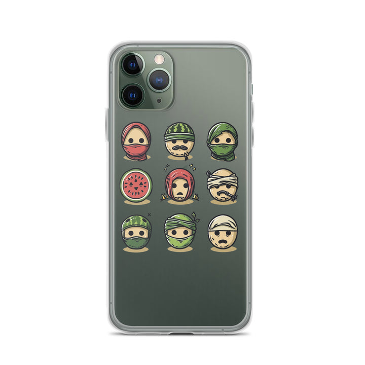 Clear Case for iPhone® - Palestine Emoji, iPhone iPhone 11 Pro Case On Phone