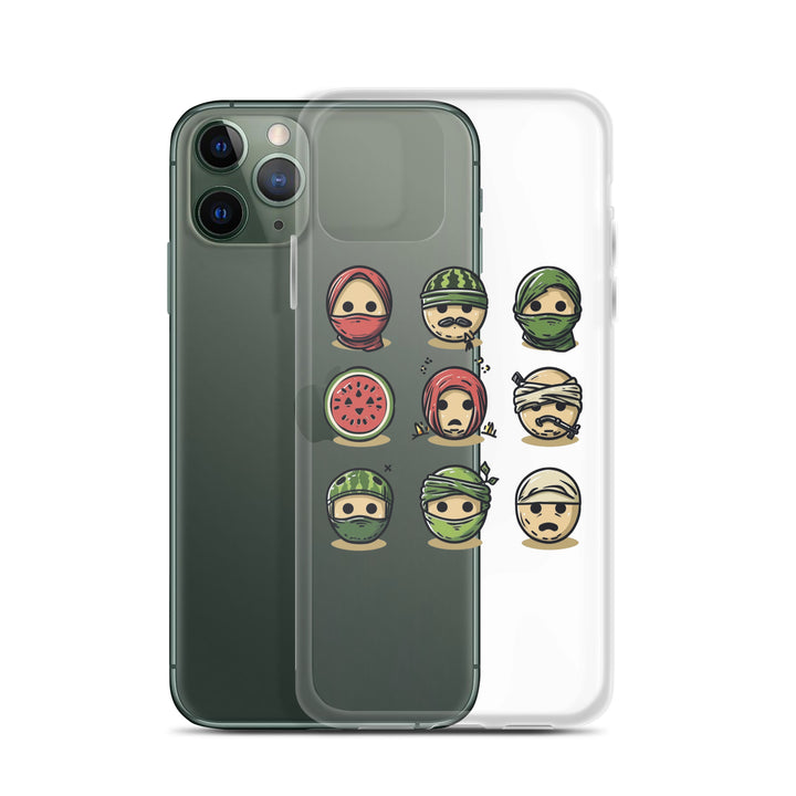 Clear Case for iPhone® - Palestine Emoji, iPhone iPhone 11 Pro Case With Phone