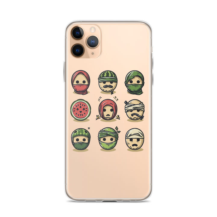 Clear Case for iPhone® - Palestine Emoji, iPhone iPhone 11 Pro Max Case On Phone