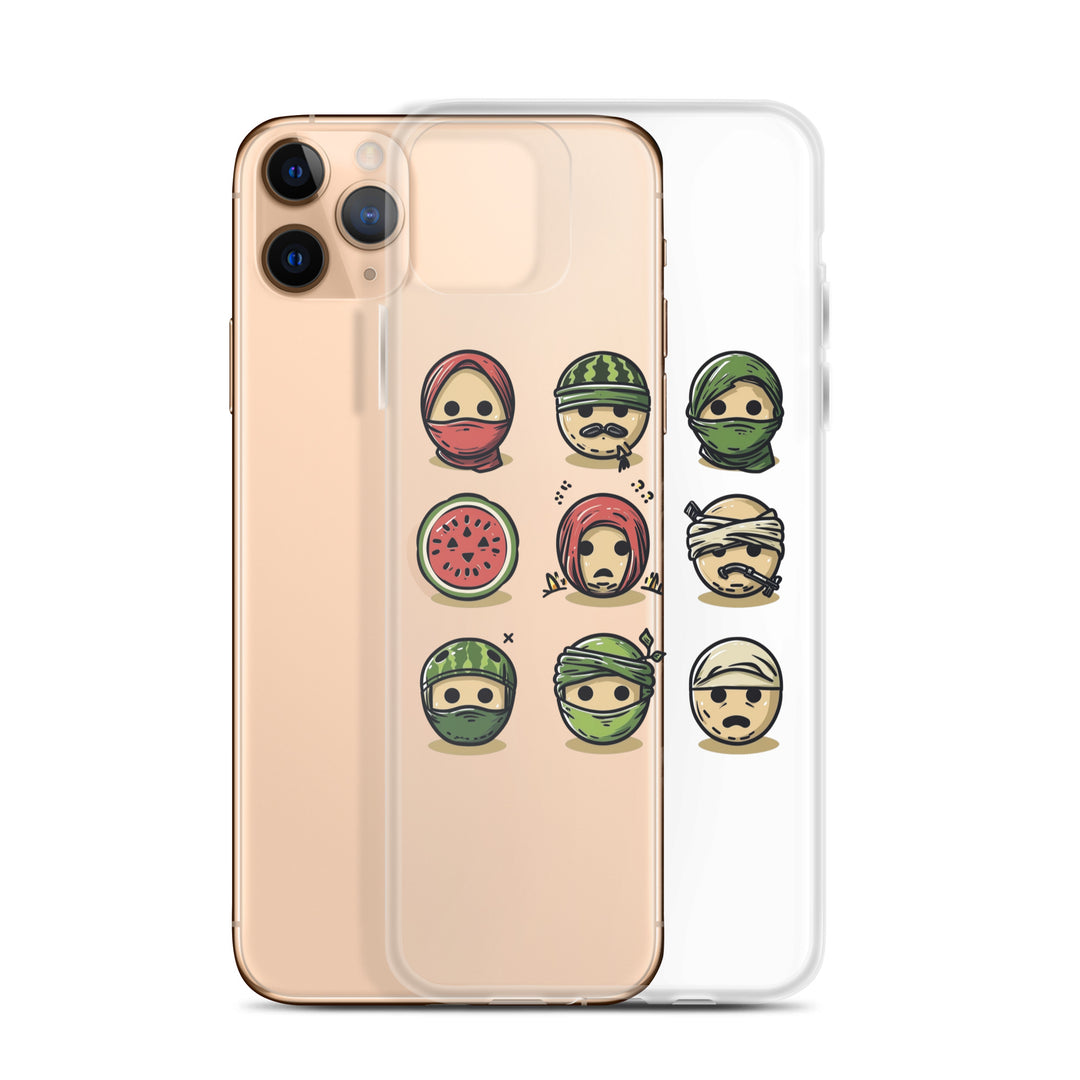 Clear Case for iPhone® - Palestine Emoji, iPhone iPhone 11 Pro Max Case With Phone