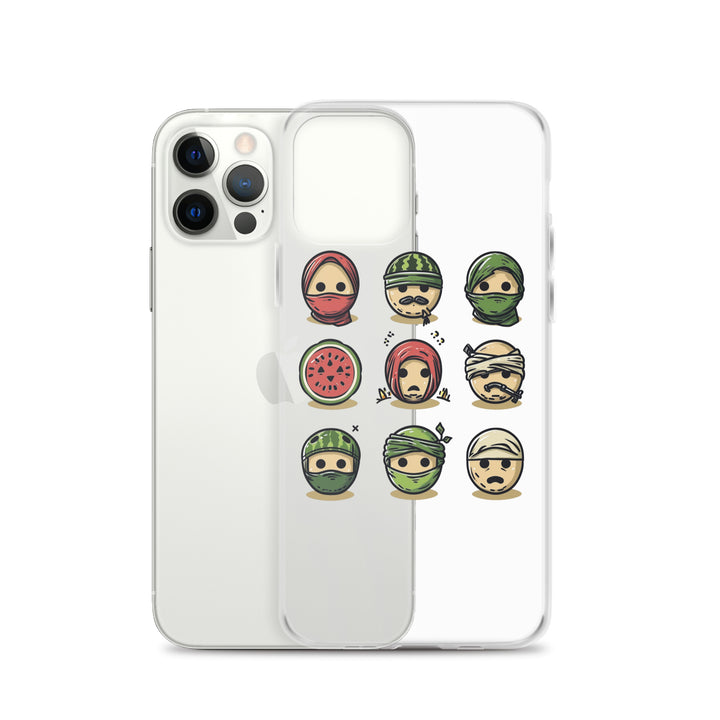 Clear Case for iPhone® - Palestine Emoji, iPhone iPhone 12 Pro Case With Phone
