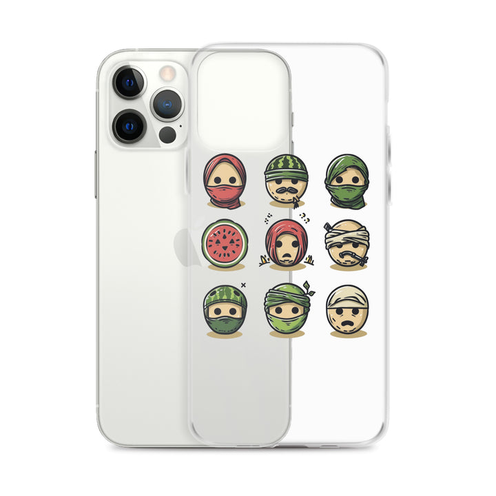 Clear Case for iPhone® - Palestine Emoji, iPhone iPhone 12 Pro Max Case With Phone
