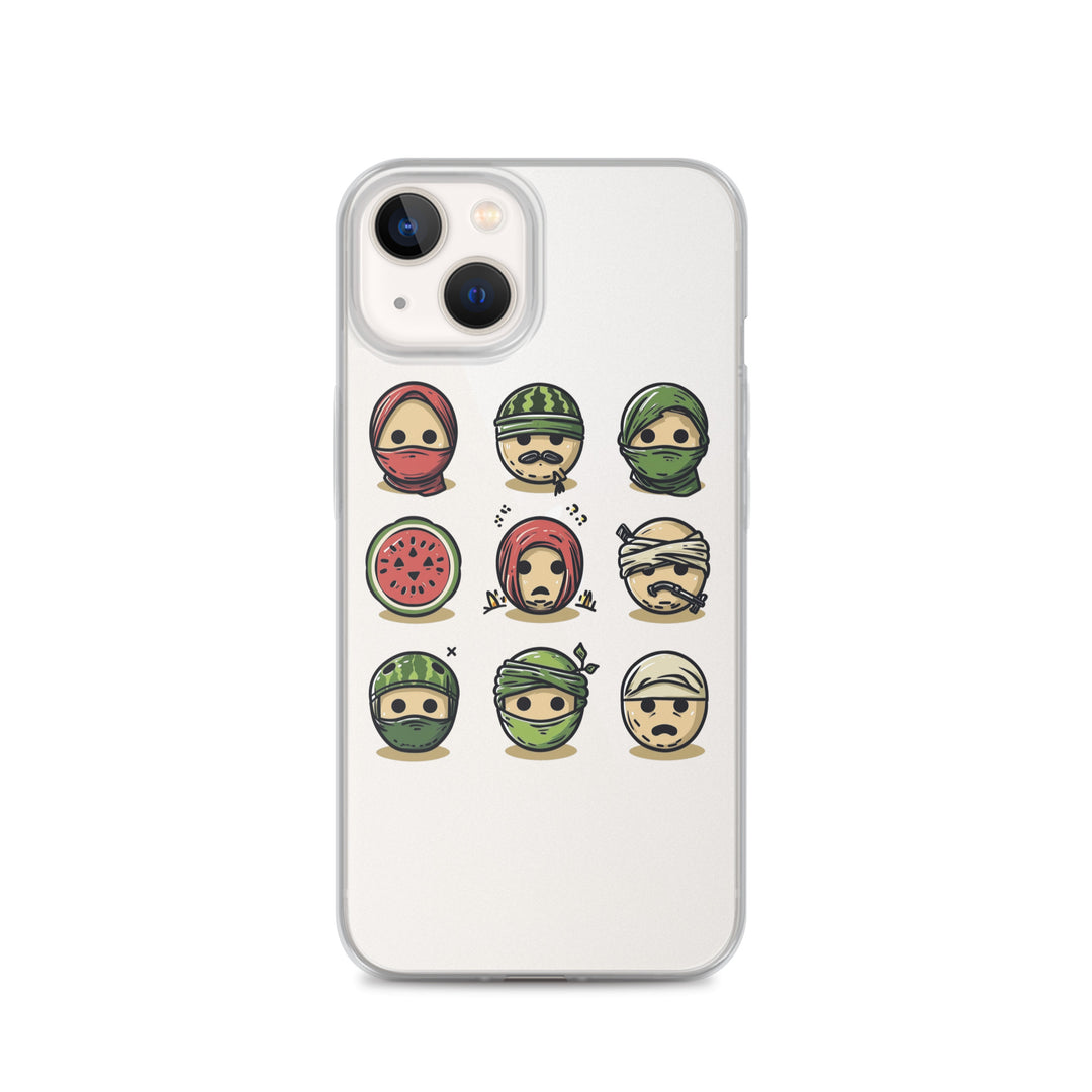 Clear Case for iPhone® - Palestine Emoji, iPhone iPhone 13 Case On Phone