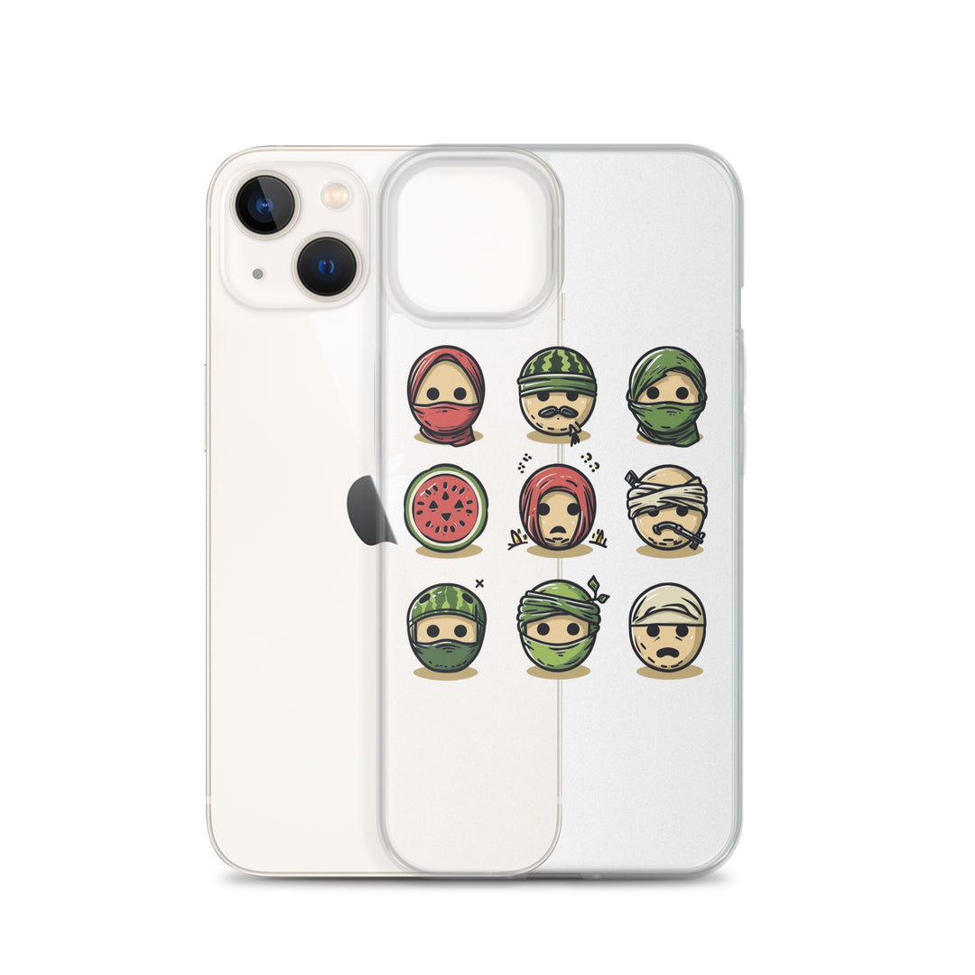 Clear Case for iPhone® - Palestine Emoji, iPhone iPhone 13 Case With Phone