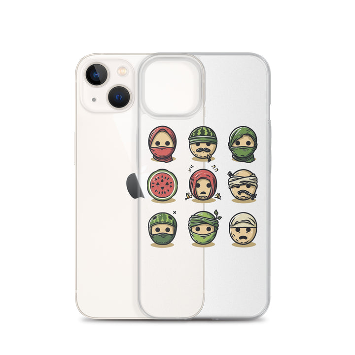 Clear Case for iPhone® - Palestine Emoji, iPhone iPhone 13 Case With Phone