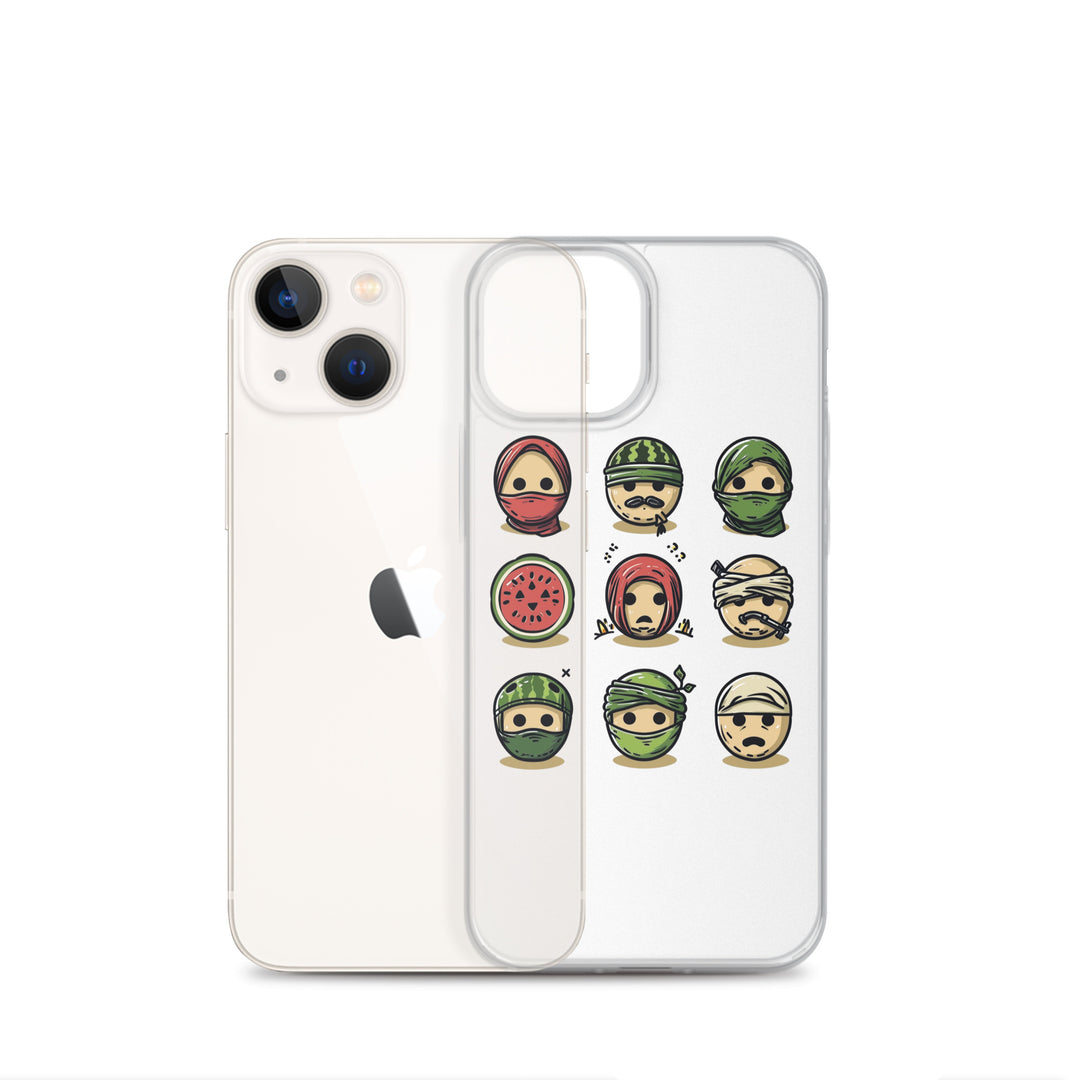 Clear Case for iPhone® - Palestine Emoji, iPhone iPhone 13 Mini Case With Phone