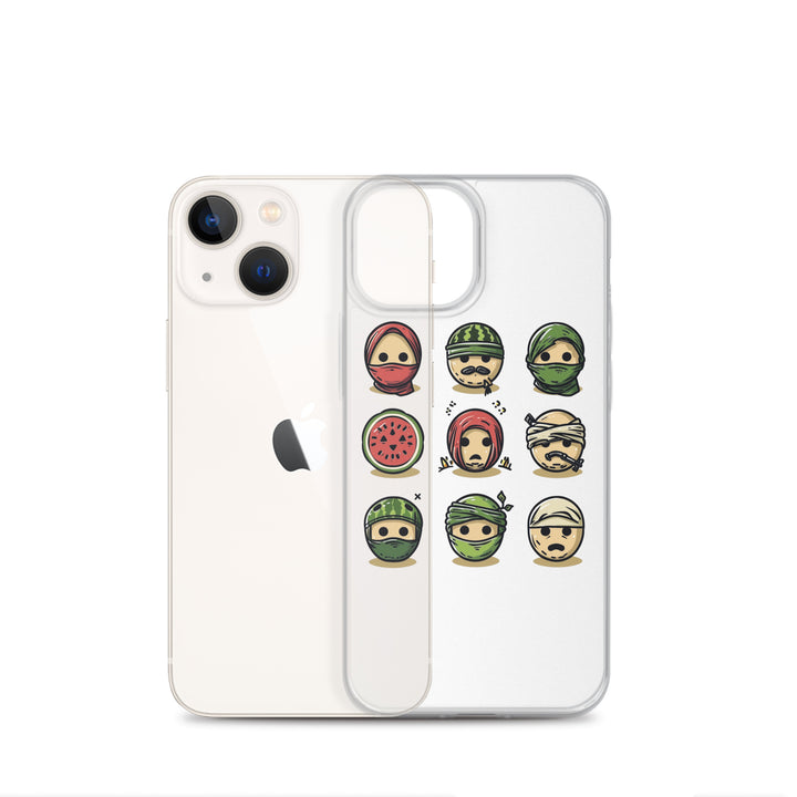 Clear Case for iPhone® - Palestine Emoji, iPhone iPhone 13 Mini Case With Phone