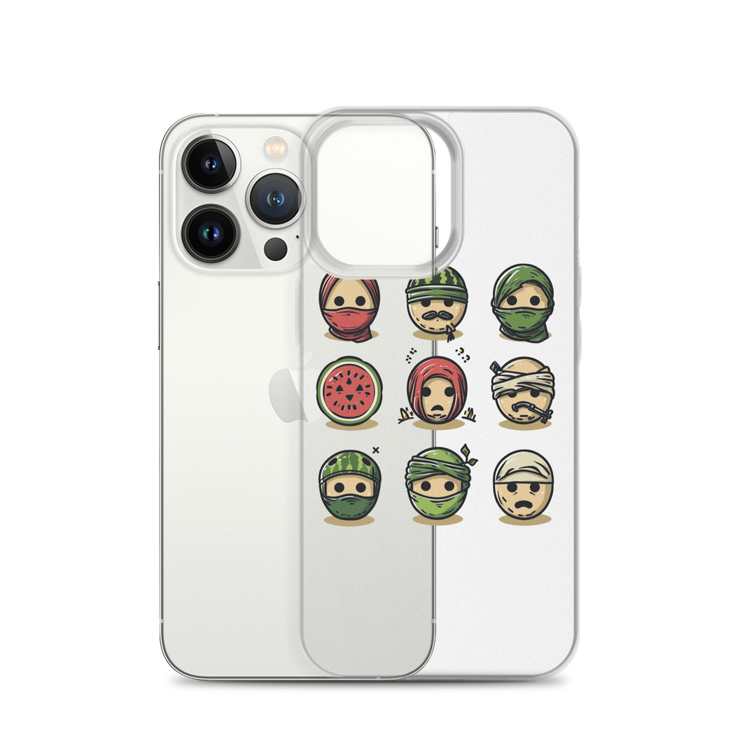 Clear Case for iPhone® - Palestine Emoji, iPhone iPhone 13 Pro Case With Phone
