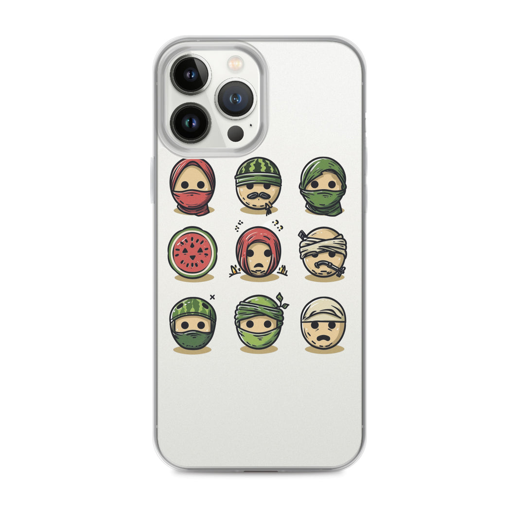 Clear Case for iPhone® - Palestine Emoji, iPhone iPhone 13 Pro Max Case On Phone