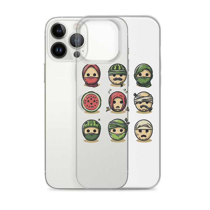 Clear Case for iPhone® - Palestine Emoji, iPhone iPhone 13 Pro Max Case With Phone