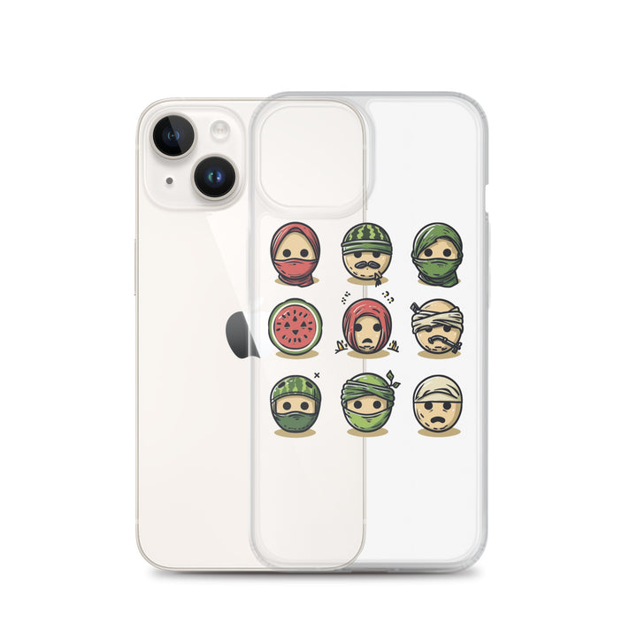 Clear Case for iPhone® - Palestine Emoji, iPhone iPhone 14 Case With Phone