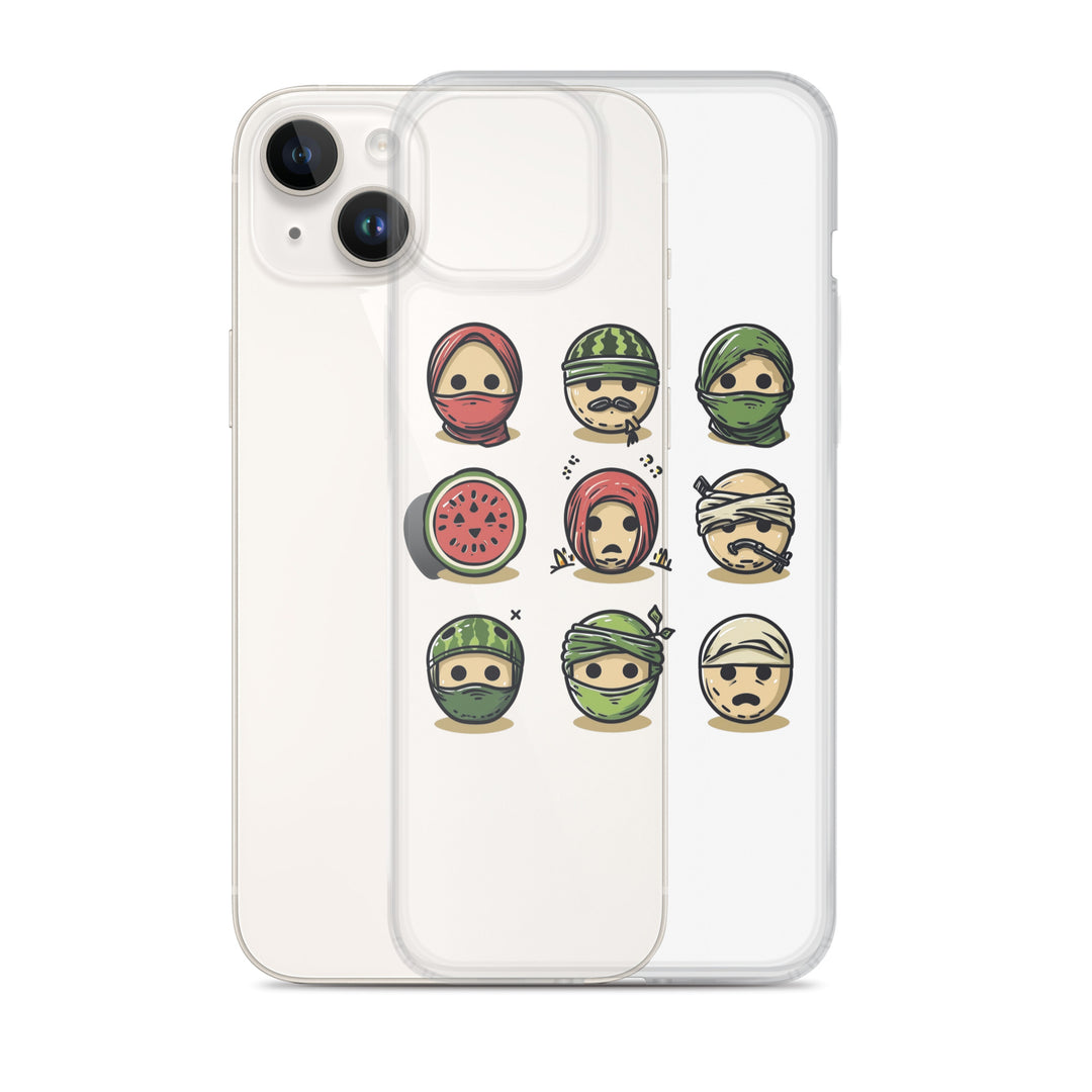 Clear Case for iPhone® - Palestine Emoji, iPhone iPhone 14 Plus Case With Phone