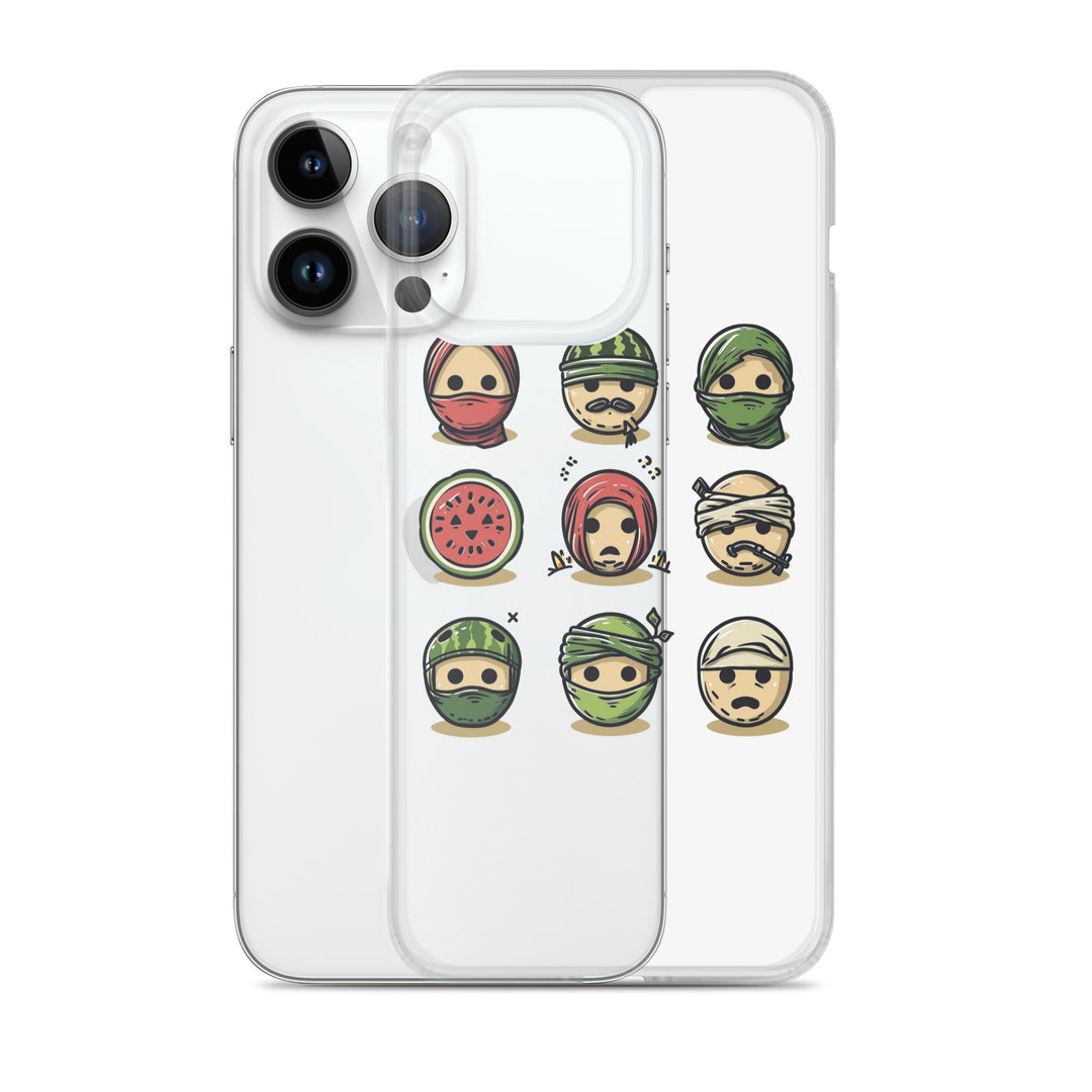 Clear Case for iPhone® - Palestine Emoji, iPhone iPhone 14 Pro Max Case With Phone