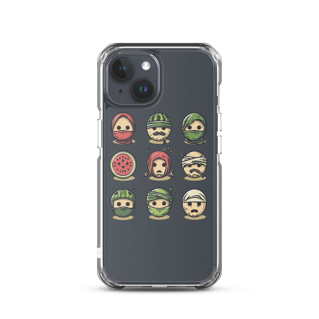 Clear Case for iPhone® - Palestine Emoji, iPhone iPhone 15 Case On Phone