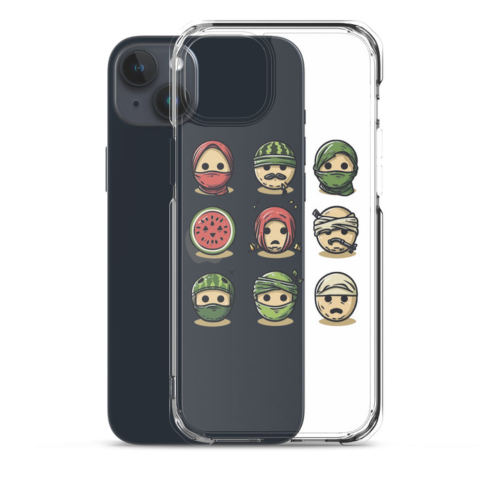 Clear Case for iPhone® - Palestine Emoji, iPhone iPhone 15 Plus Case With Phone