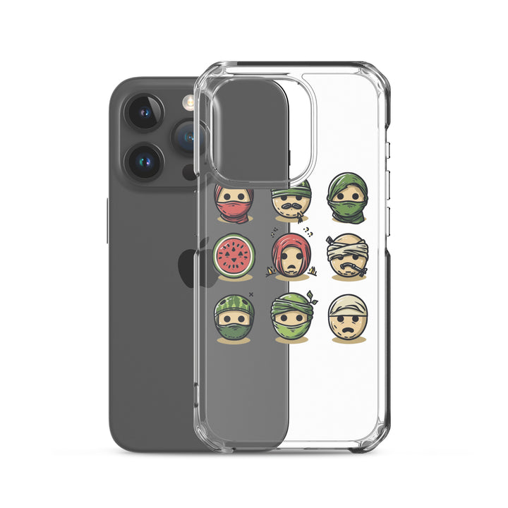 Clear Case for iPhone® - Palestine Emoji, iPhone iPhone 15 Pro Case With Phone