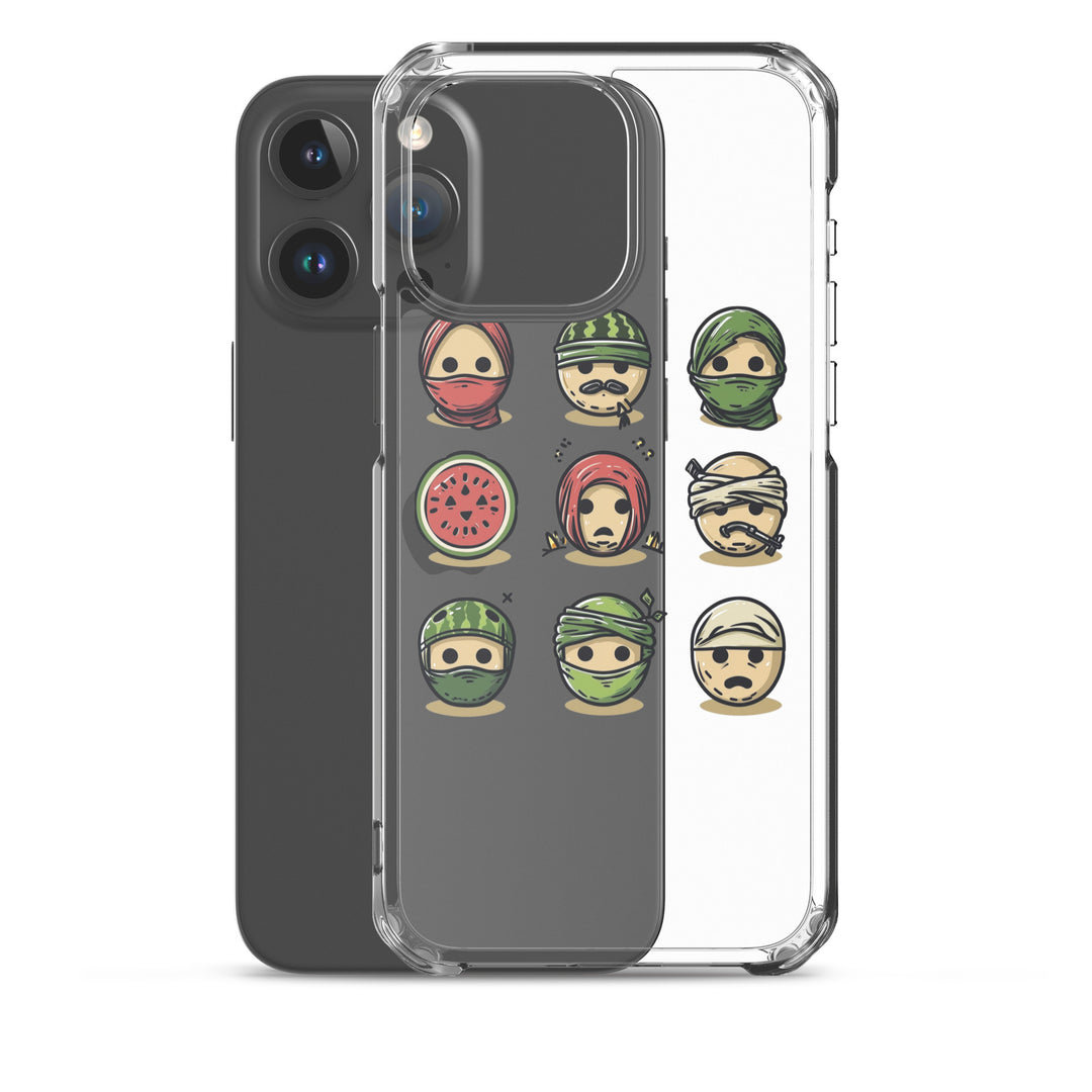 Clear Case for iPhone® - Palestine Emoji, iPhone iPhone 15 Pro Max Case With Phone