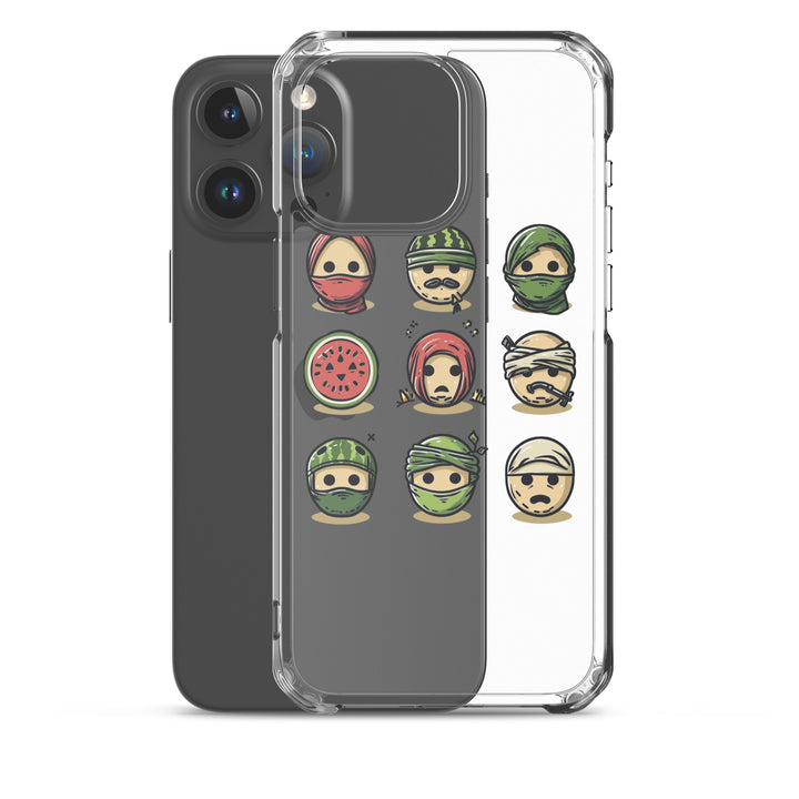 Clear Case for iPhone® - Palestine Emoji, iPhone iPhone 15 Pro Max Case With Phone