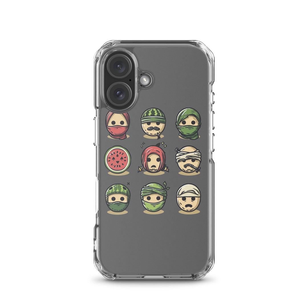 Clear Case for iPhone® - Palestine Emoji, iPhone iPhone 16 Case On Phone