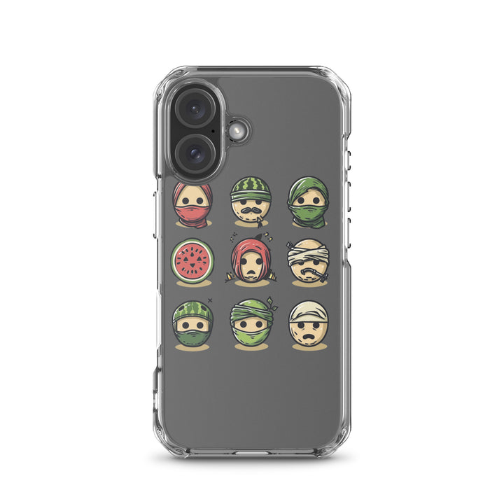 Clear Case for iPhone® - Palestine Emoji, iPhone iPhone 16 Case On Phone
