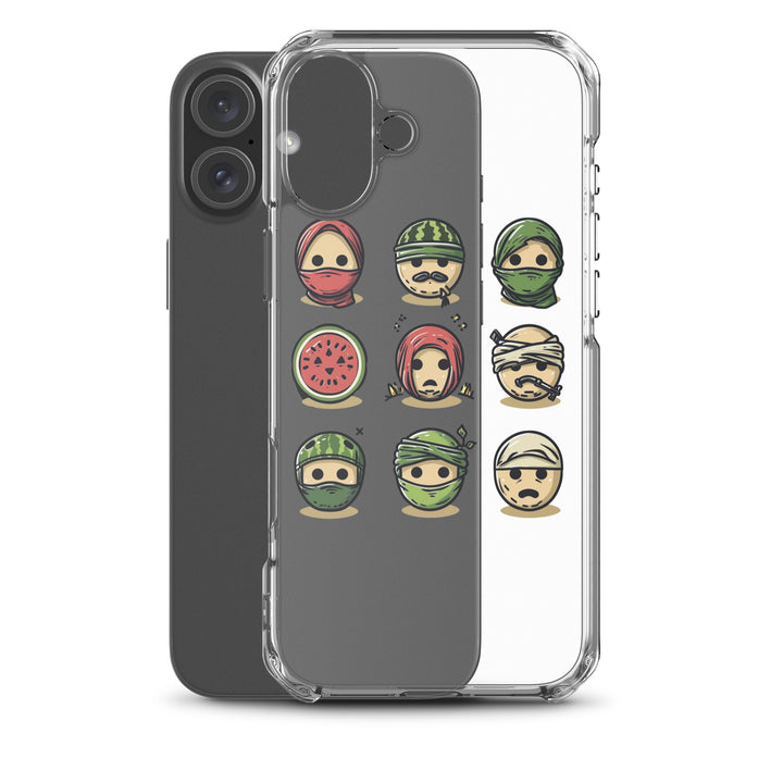 Clear Case for iPhone® - Palestine Emoji, iPhone iPhone 16 Plus Case With Phone