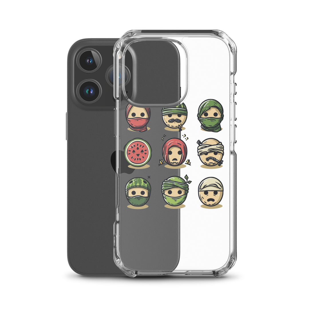 Clear Case for iPhone® - Palestine Emoji, iPhone iPhone 16 Pro Case With Phone