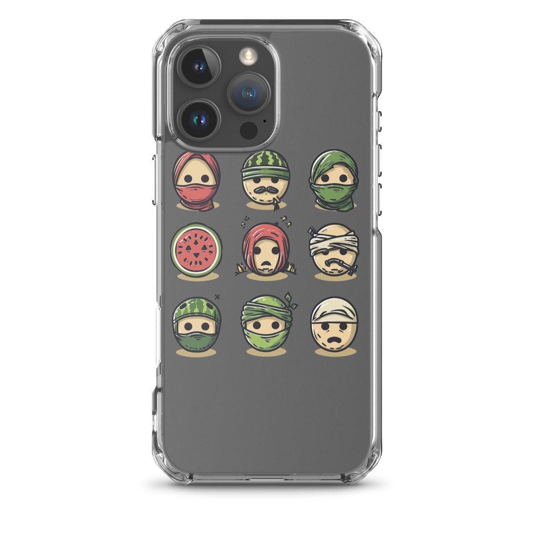 Clear Case for iPhone® - Palestine Emoji, iPhone iPhone 16 Pro Max Case On Phone