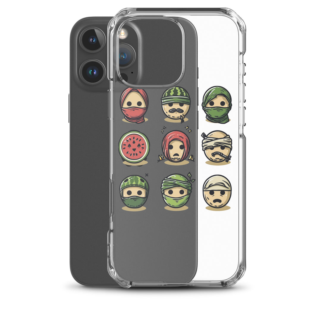 Clear Case for iPhone® - Palestine Emoji, iPhone iPhone 16 Pro Max Case With Phone