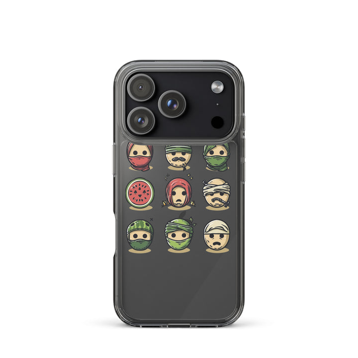 Clear Case for iPhone® - Palestine Emoji, iPhone iPhone 17 Pro Case On Phone