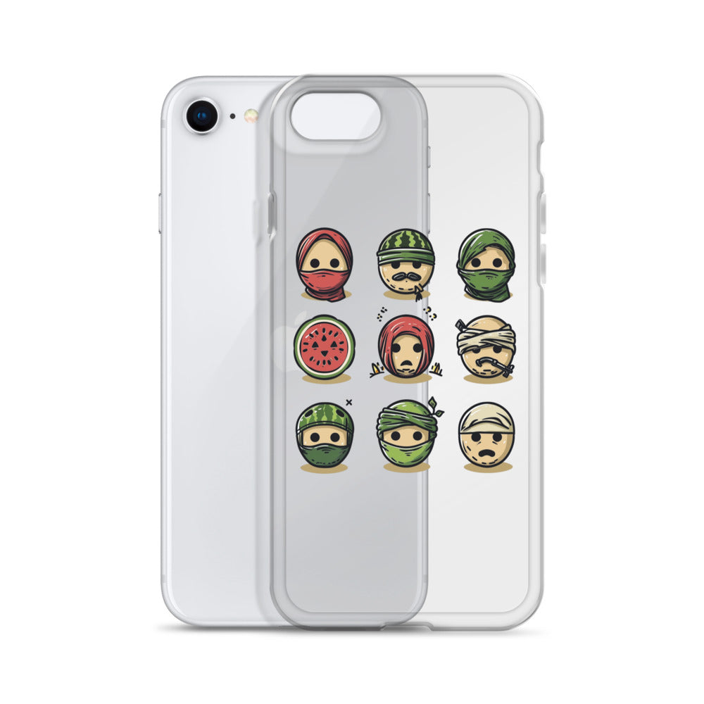 Clear Case for iPhone® - Palestine Emoji, iPhone iPhone Se Case With Phone