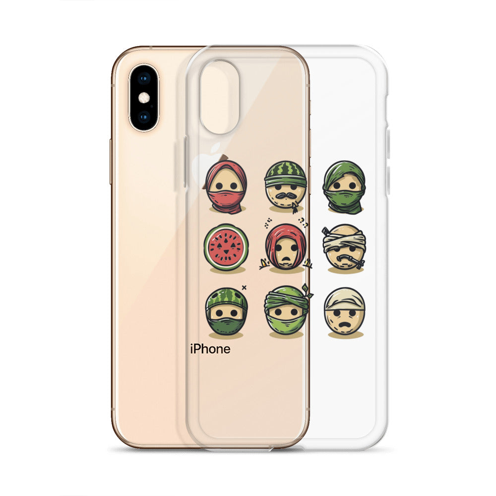 Clear Case for iPhone® - Palestine Emoji, iPhone iPhone X Xs Case With Phone