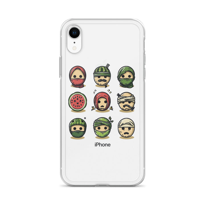 Clear Case for iPhone® - Palestine Emoji, iPhone iPhone Xr Case On Phone